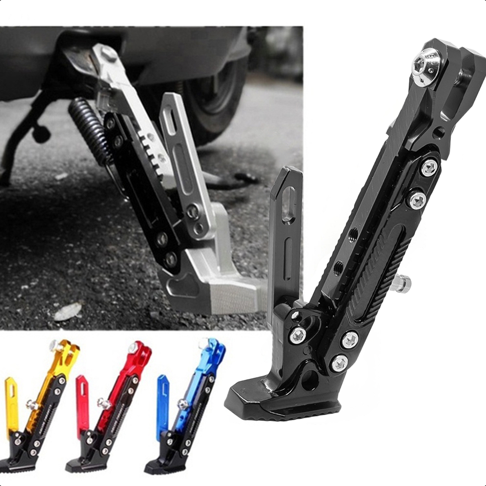 Descanso para Moto Cavalete Pezinho Regulável Universal Esportivo com Mola Várias Cores