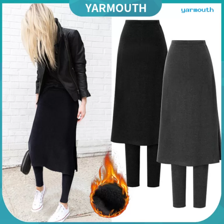 [YAR] Culottes De Inverno Saia Solta Cor Sólida F