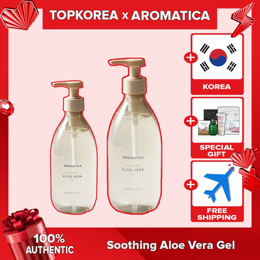 Aromático Gel Calmante De Aloe Vera 300ml 500ml TOPKOREA Envio Da Coreia