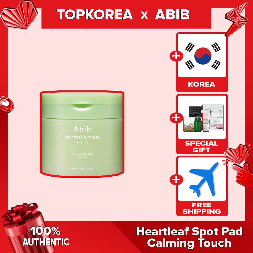 Abibição Abib/Melhor/Almofada Para Manchas Heartleaf-Toque Calmante/75 Almofadas/120ml/TOPKOREA /