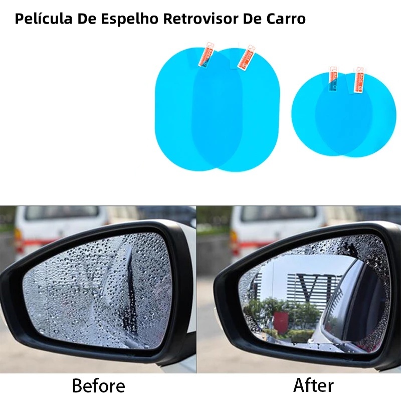 2 unidades película protetora para carro frete grátis / anti-embaçamento/anti-nevoeiro/chuva/retrovi