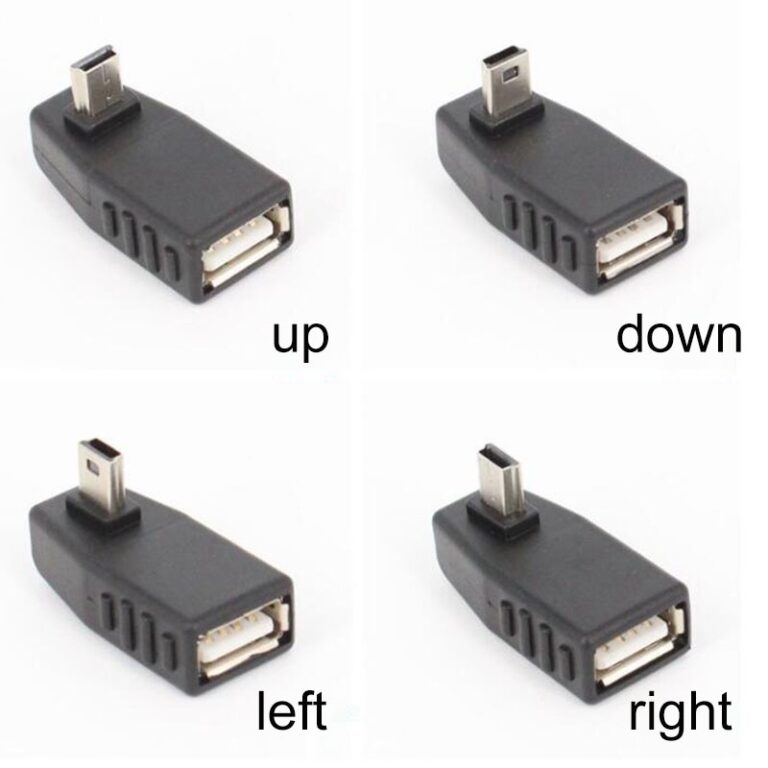 Adaptador OTG Mini USB 5Pin Macho Para Fêmea Cone