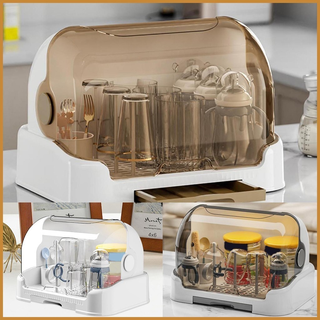 Caixa De Armazenamento Portátil Para Garrafa De Leite De Bebê , Economia De Espaço , À Prova De Poei