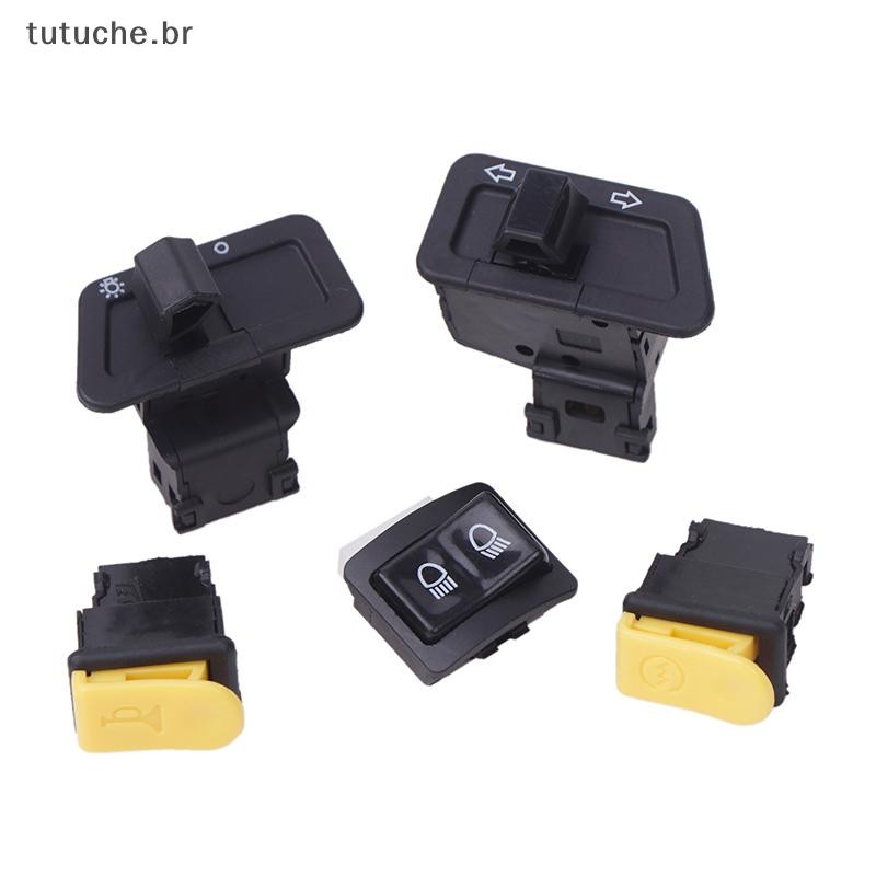 TU 5 Pçs/Set Botão Da Motocicleta Luz Chifre Dimmer Turn Singal Starter Alto Baixo Feixe Iniciar Elé