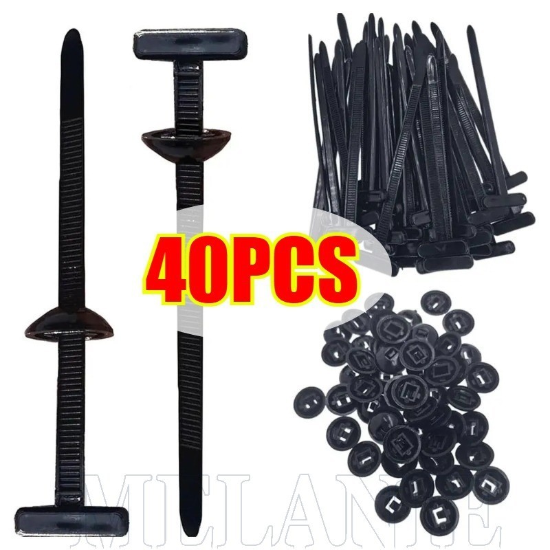 Fivela De Amarração De Cabo De Nylon Universal-Para Reparo Diário De Carro , Gerenciamento De Fios-A