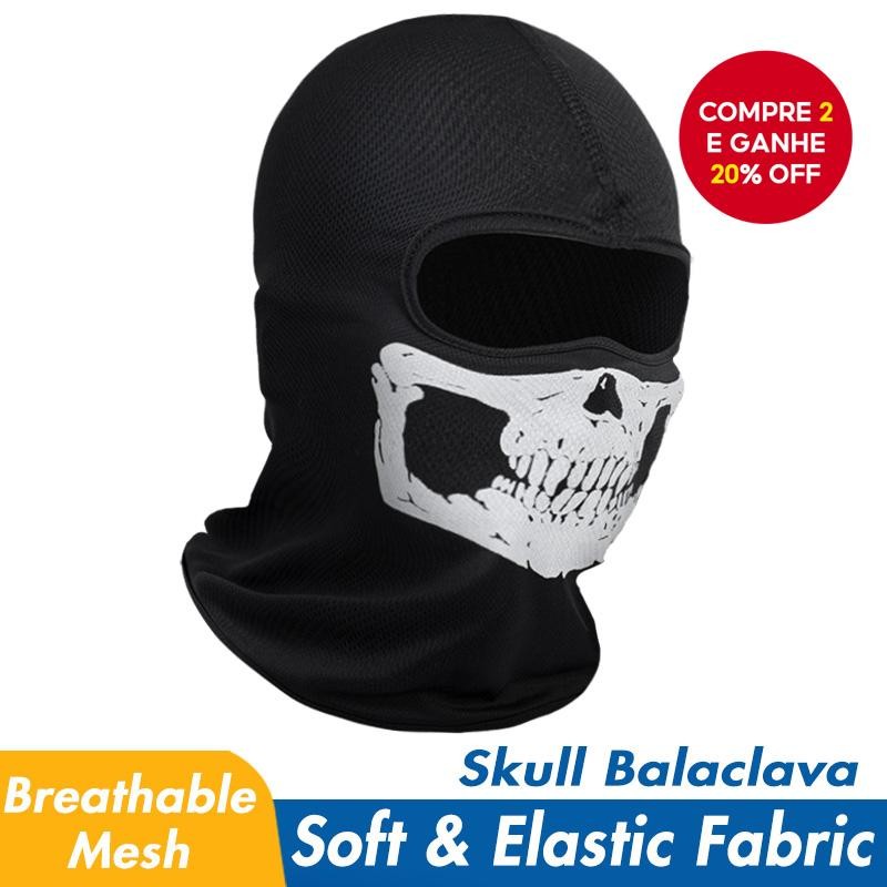 Máscara Fantasma Call of Duty, Balaclava de Esqueleto para Cosplay, Uso em Motocicletas, Halloween e