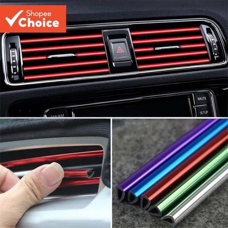 Tira Decorativa de Saída de Ar do Carro com Prote