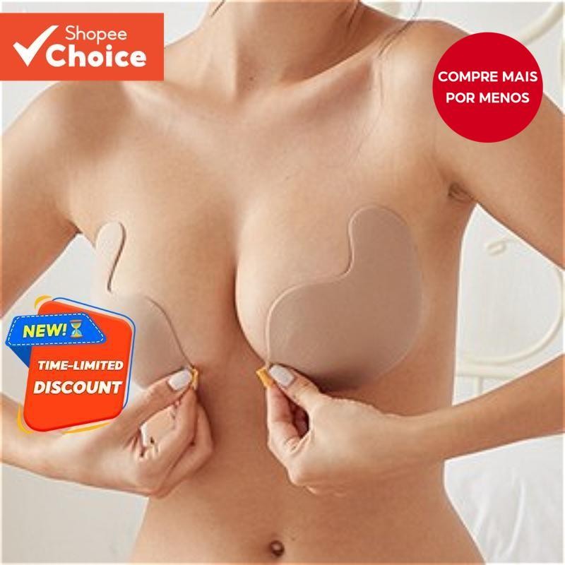 Sutiã Adesivo De Renda De Manga Com Fecho Frontal , Bralette Push-Up De Silicone Respirável Sem Fio