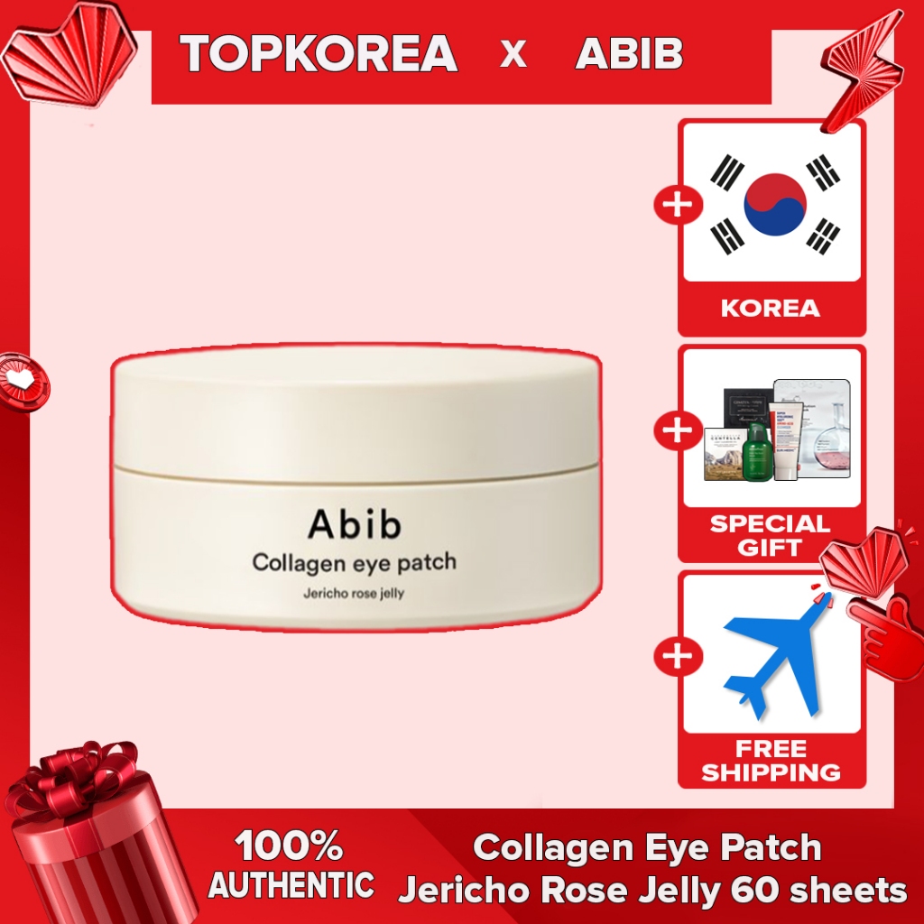 Abib Collagen Eye Patch Jericho Rose Jelly 60 Folhas TOPKOREA Envio Da Coreia