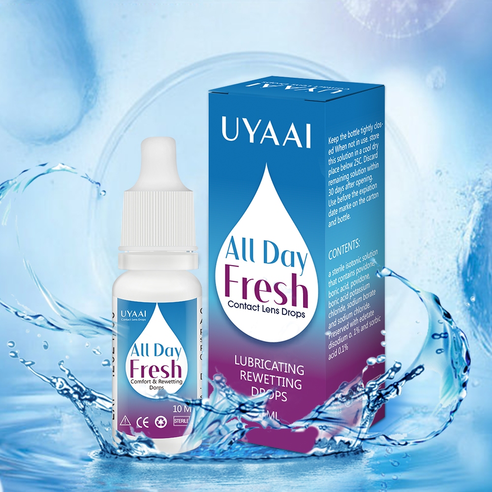 UYAAI Relaxante Colírio 10ml Fresco Limpeza Médica Desintoxicação Dos Olhos Alivia Desconforto Remoç