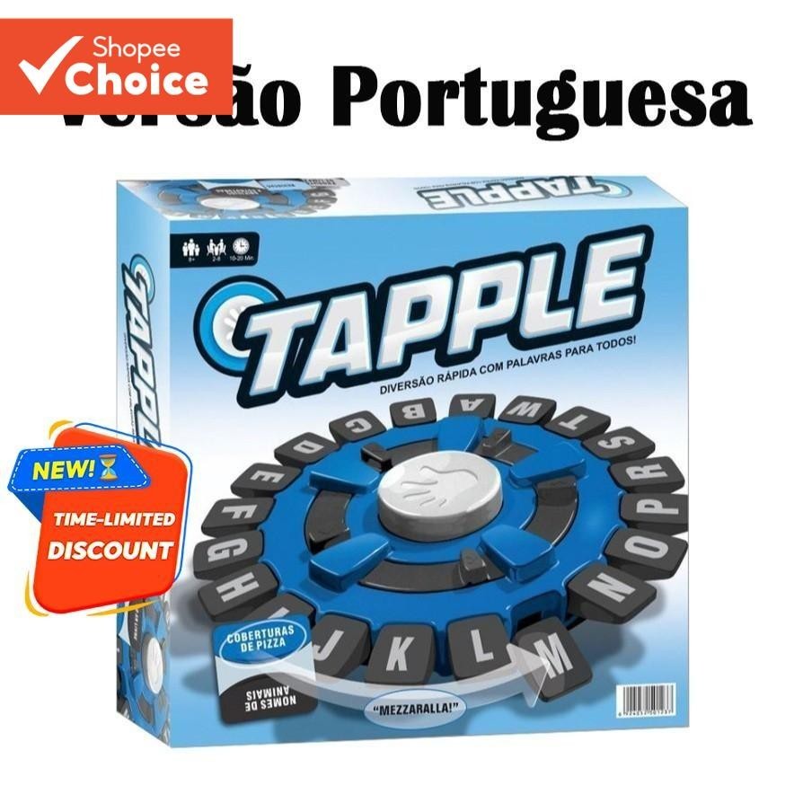 Usopoly Childrens Crazy Alphabet Game Fast-paced Tapple Word Challenge Party [Versão Em Inglês/Portu