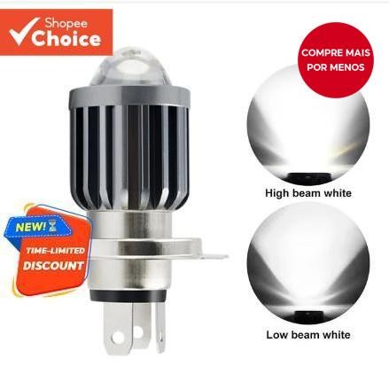 Lâmpada LED Para Motocicleta BA20D CSP-Feixe Alto