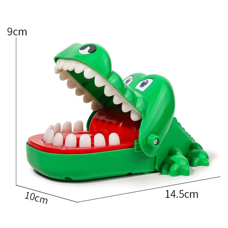 Brinquedo Interativo de Prank com Dentes de Jacar