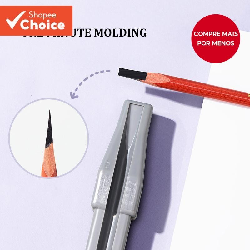 Novo Apontador De Sobrancelha Bico De Pato De Madeira-Estilo Machete , Para Lápis E Aparar