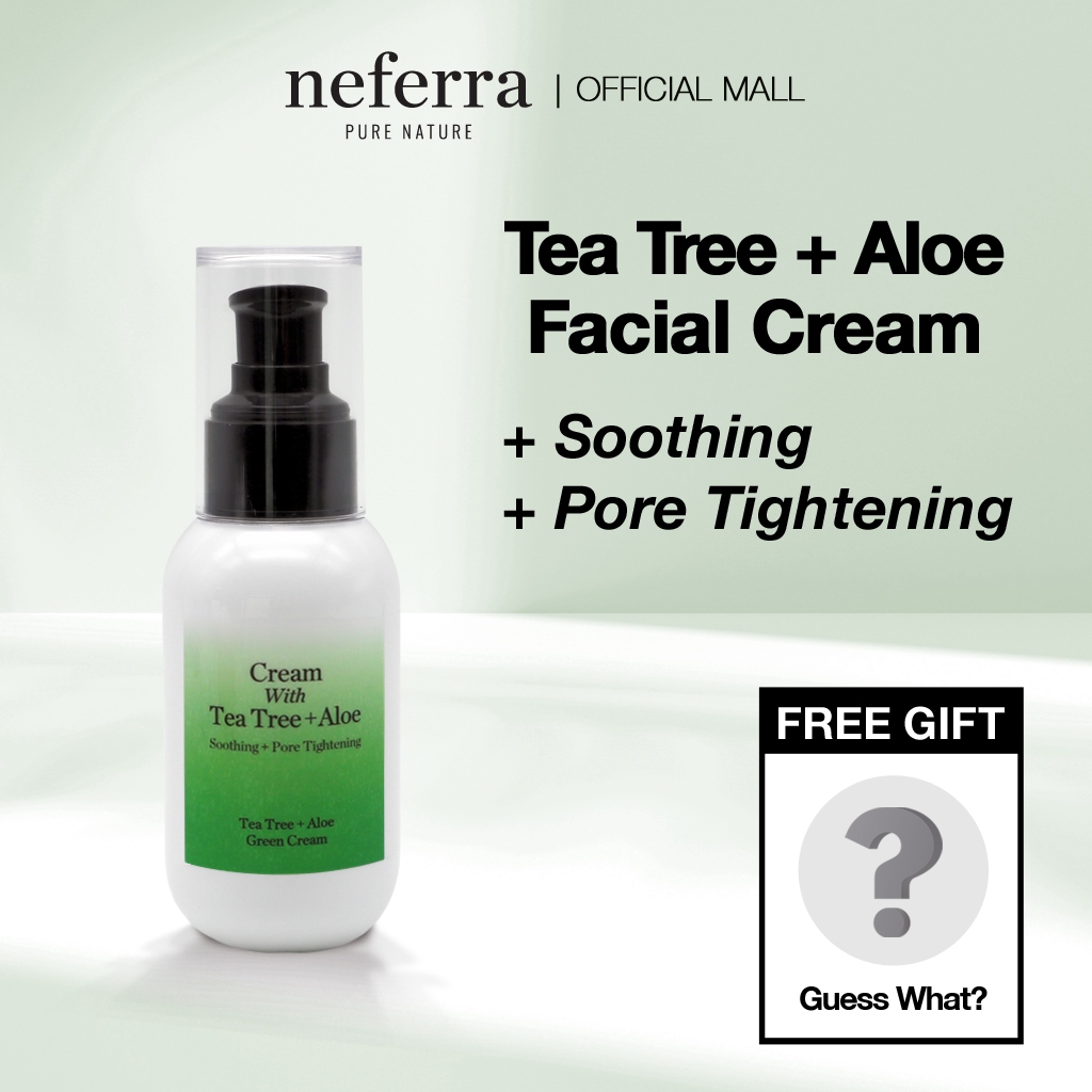 Odorata/Neferra Calmante + Aperto De Poros + Cuidados Com Acne Tea Tree + Aloe Creme Verde 100ml