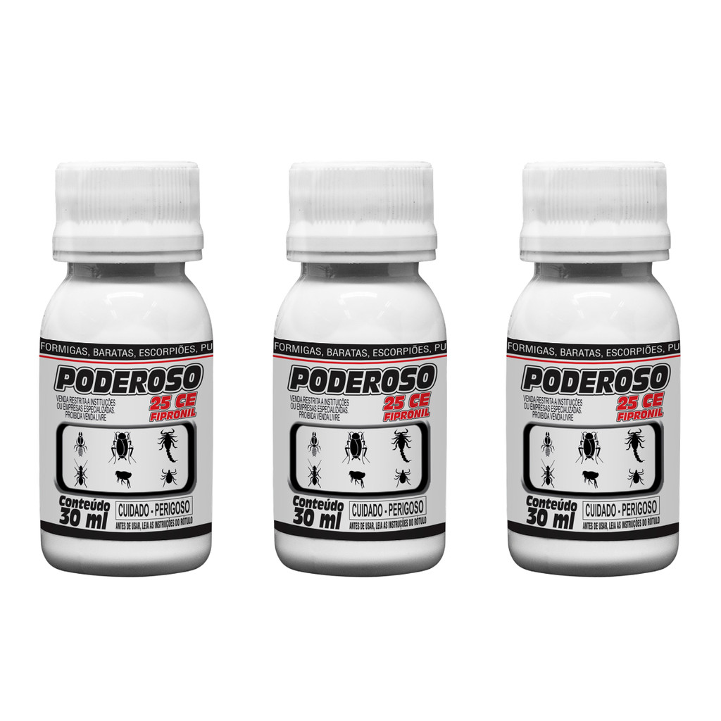 Kit 3 Poderoso Veterinário Tratamento para pulgas, piolhos, carrapatos e sarna sarcóptica