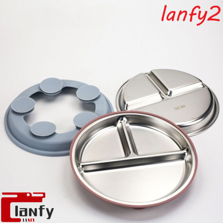 LANFY 3 Grades Pratos Infantis , Design Dividido E