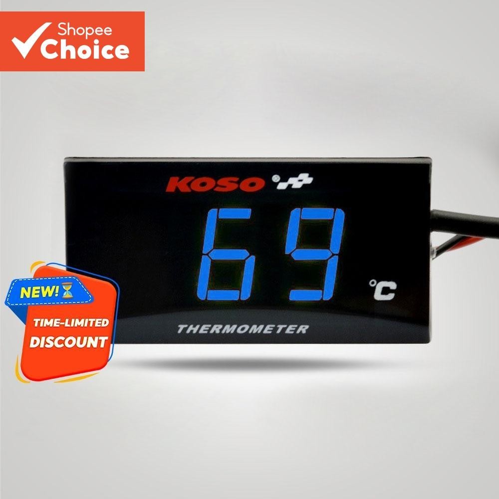 Acessórios De Modificação De Motocicleta Monitor De Temperatura Ultrafino 0-120 ° Resfriamento De Ág