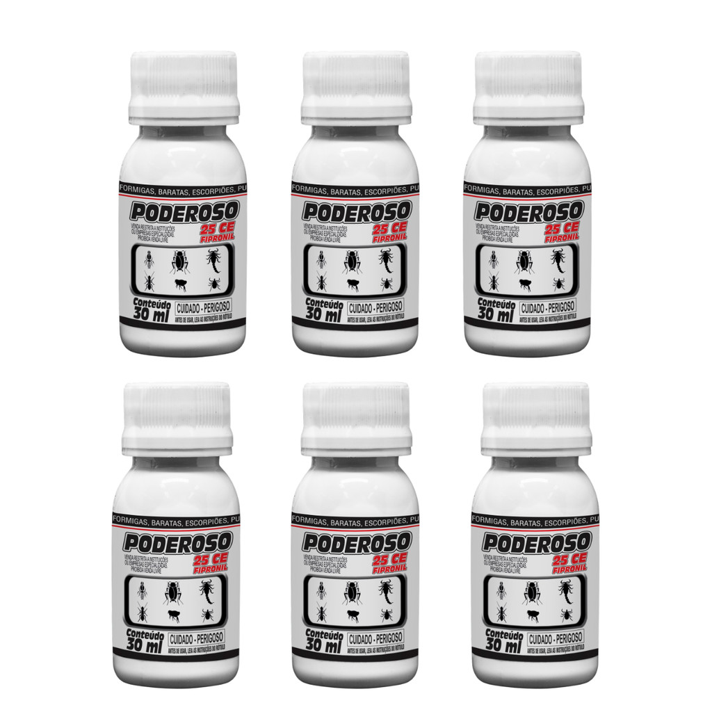 Kit 6 Poderoso Veterinário Tratamento para pulgas, piolhos, carrapatos e sarna sarcóptica