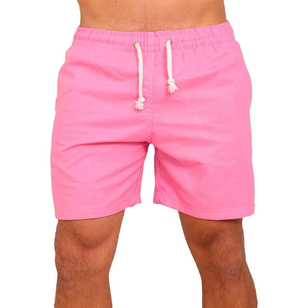 Bermuda Masculina Linho Varias Cores Estilosa Bermuda Casual Short Masculino Casual