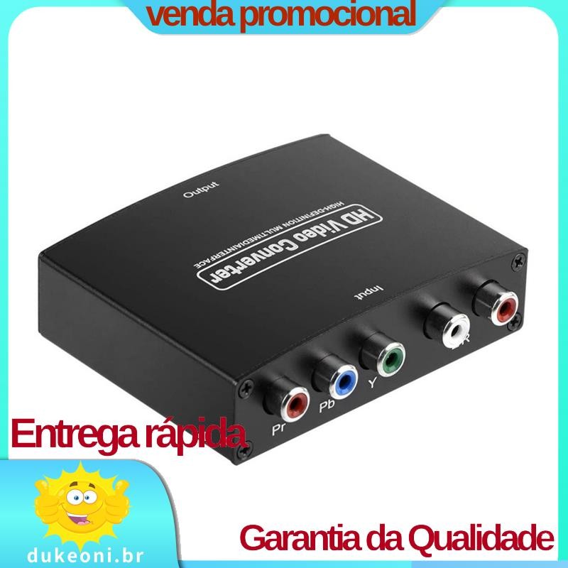 1 Conjunto Preto Ypbpr + L/Raudio Para-Conversor Compatível Componente De Alta Definição.dukeonibr