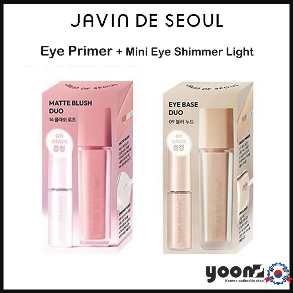 [JAVIN DE Seul] Primer Para Os Olhos + Mini Eye Shimmer Light_da Coreia