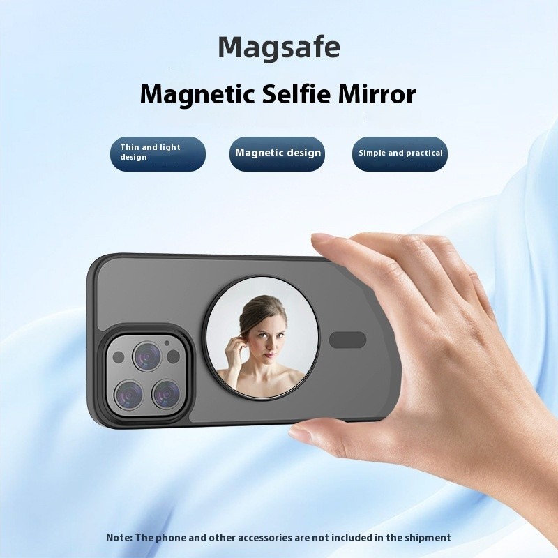 Telefone celular Magsafe Selfie Mirror Vlog Live Photo Portable Mirror Selfie Ferramenta de Espelho