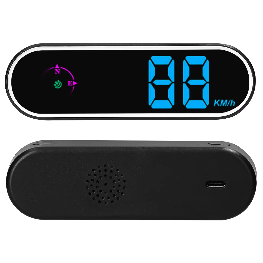 Velocímetro Digital GPS Com Display LED Colorido , Relógio E Função Bússola , Alarme De Excesso De V