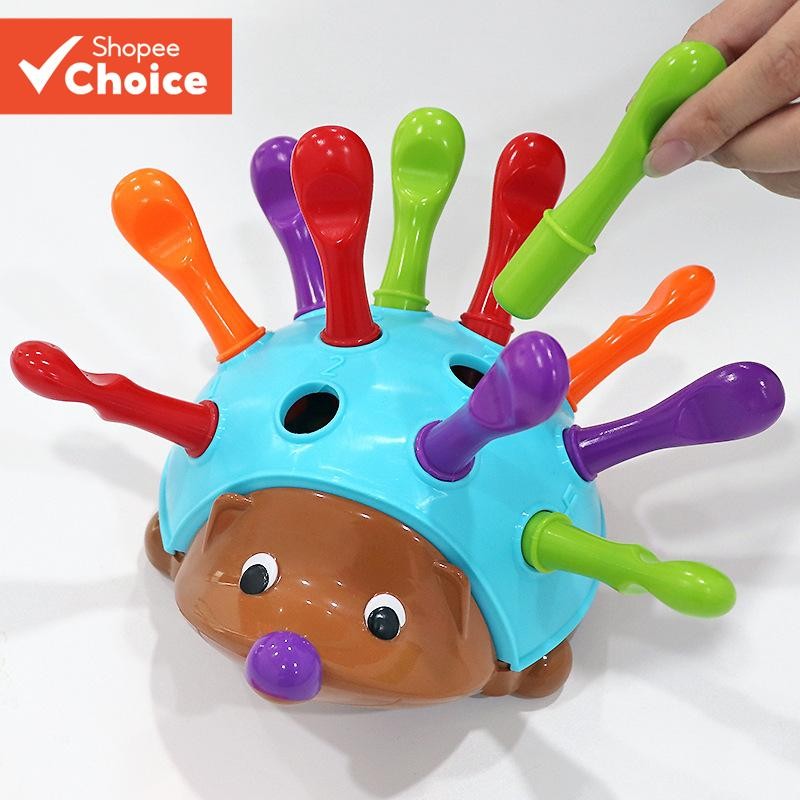 Brinquedo Educacional Do Bebê Ouriço Para O Presente De Natal Treinamento Da Coordenação Mão-Olho