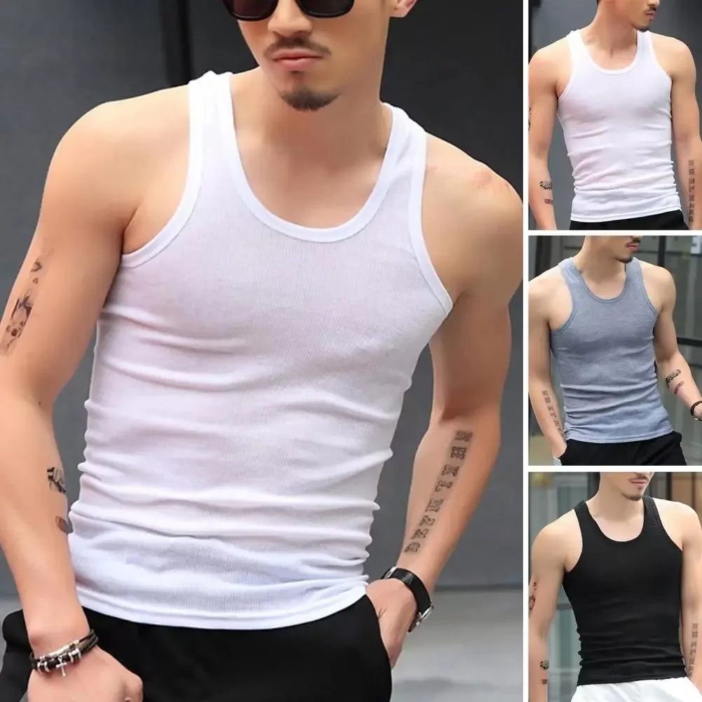 Camisetas Finas De Verão Para Homens  Tecido Leve Branco Clássico/Preto/Cinza Adolescentes A Idosos