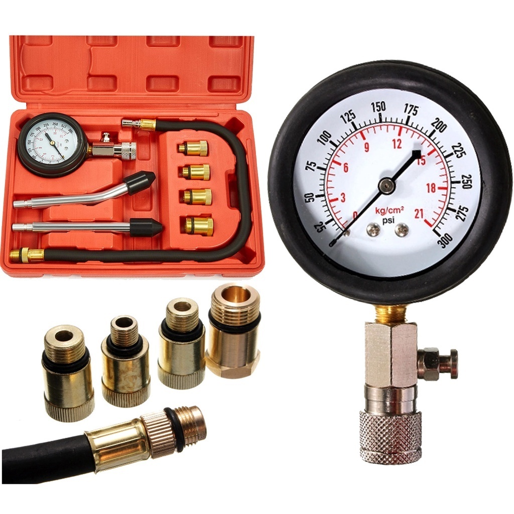 Medidor Compressão De Motor Teste De Cilindros 4 Adaptadores multifuncional ferramenta detecção pres