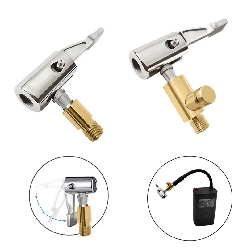 Compressor De Mandril De Ar Para Pneu De Carro , Com Conector Farpado Reparo De Mangueira Bomba Infl