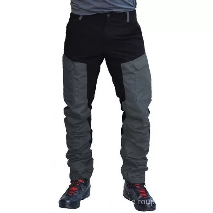 Calça cargo masculina plus size casual com vário