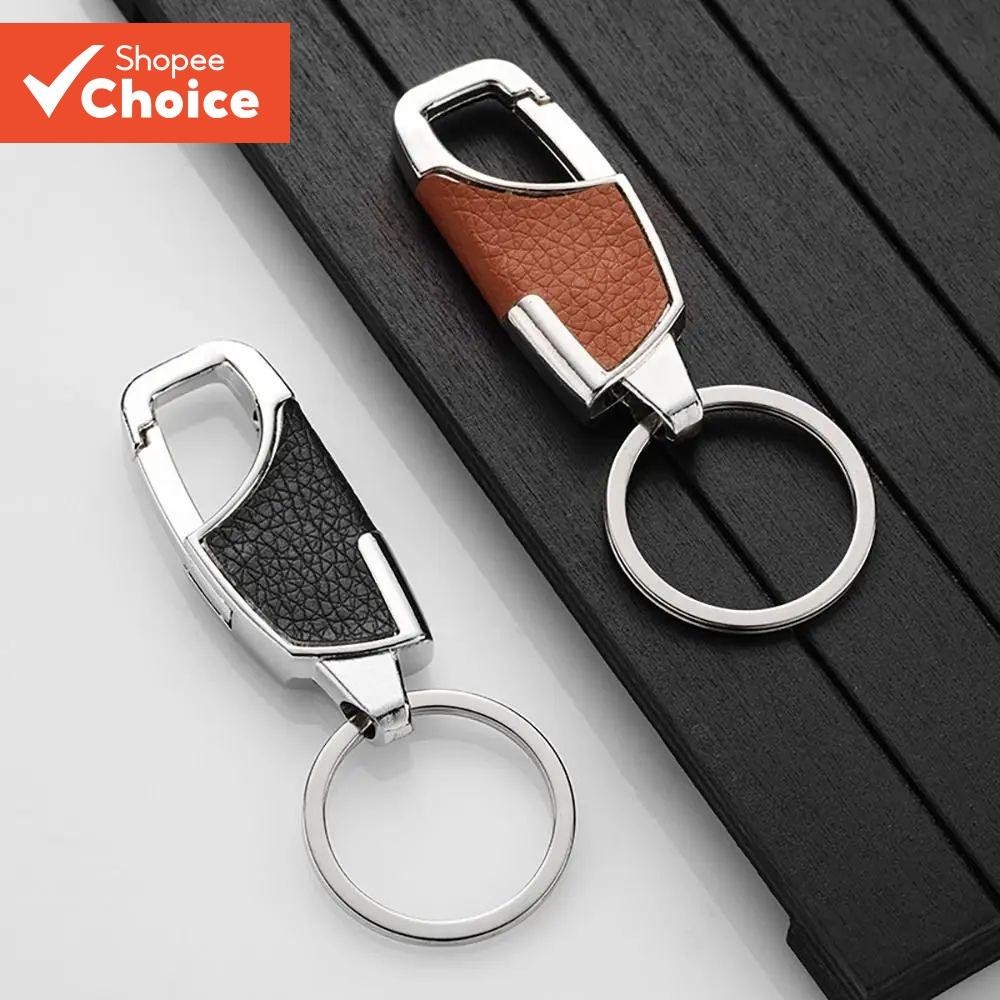 Chaveiro Masculino De Couro De Luxo Criativo DIY Metal Carro Remoto Durável Acessórios Automóveis Pr
