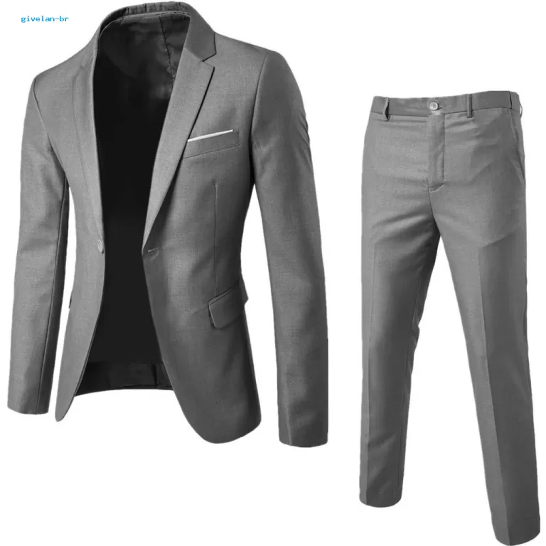 Givelan 1 Conjunto Masculino Blazer Calças Cor S