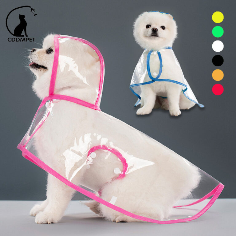 Capa De Chuva Cachorro Impermeável Para Animais D