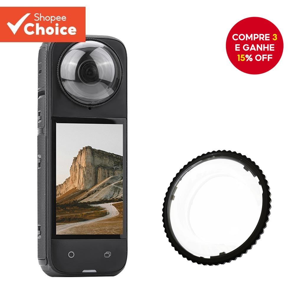 Flymile Lente Guardas Tampa Para Insta360 X4 Capa Anti-Risco Protetor Rotativo Espelho