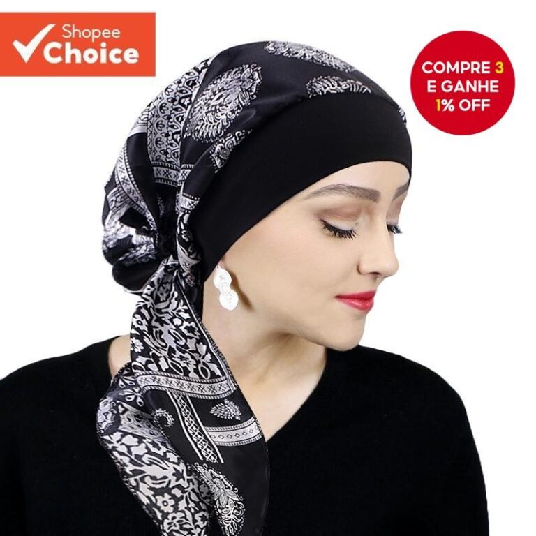 Turbante De Seda Vintage  Boné Elástico Para Per