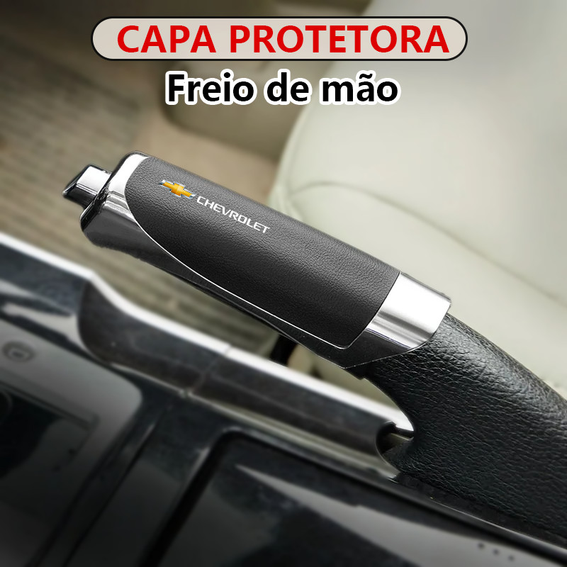 Para Chevrolet Capa Decorativa Antiderrapante para Freio de Mão Onix Tracker S10 Spin Prisma Equinox