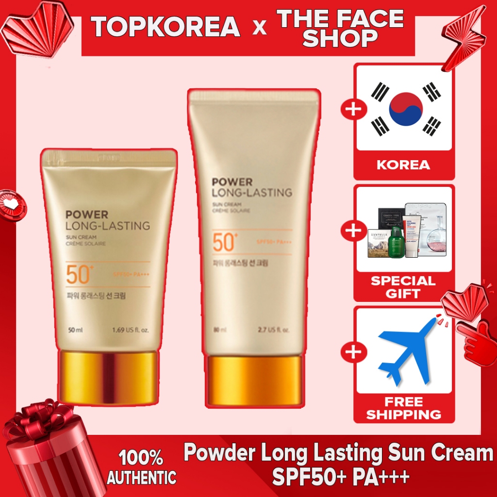The Face Shop Power Creme Solar De Longa Duração/Tom-Up Rosa/Protetor Colágeno Com Ajuste Sedoso TOP