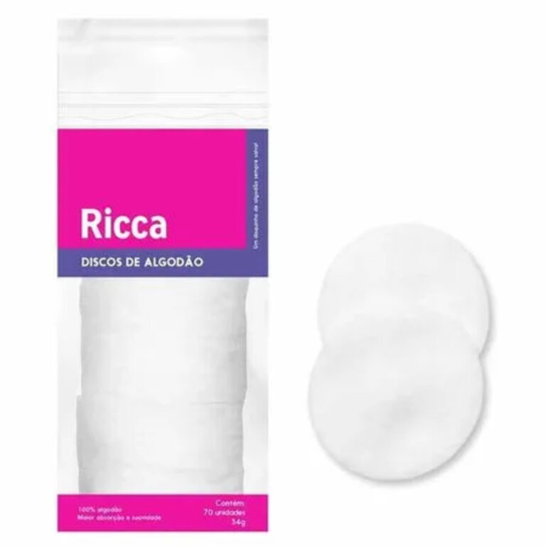 Algodão De Disco 50 Unidades –  Ricca