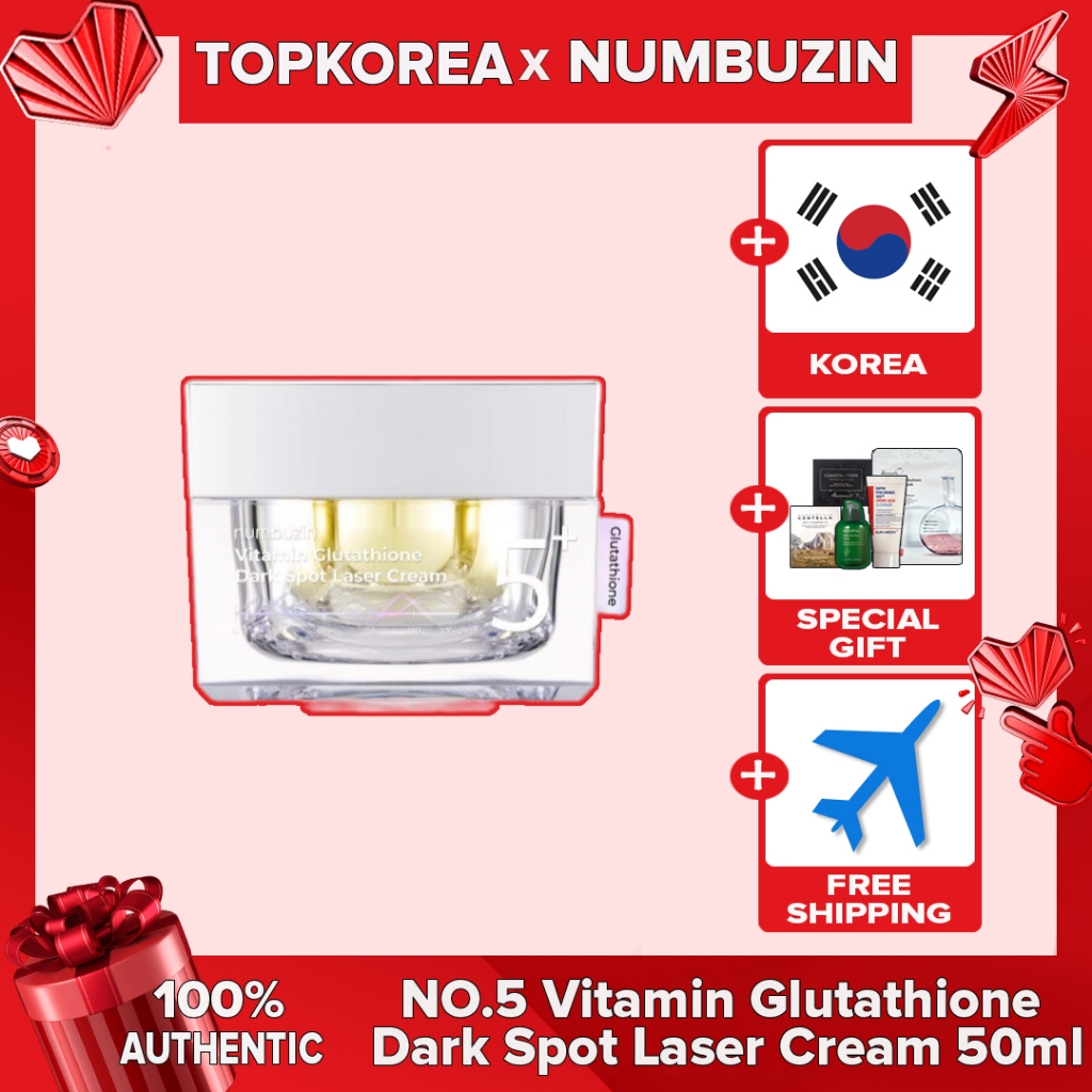 Numbuzin NO . 5 Vitamina Glutationa Creme Laser Para Manchas Escuras 50ml TOPKOREA Envio Da Coreia