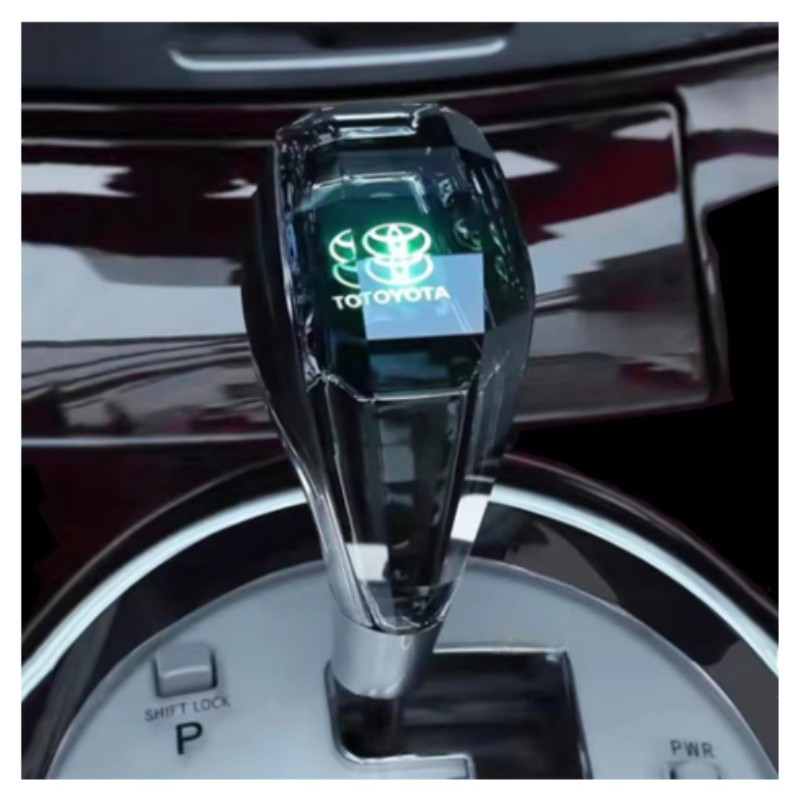 Cristal Botão De Mudança De Marcha Com Luz led corolla rav4 vios yaris Siena Preve