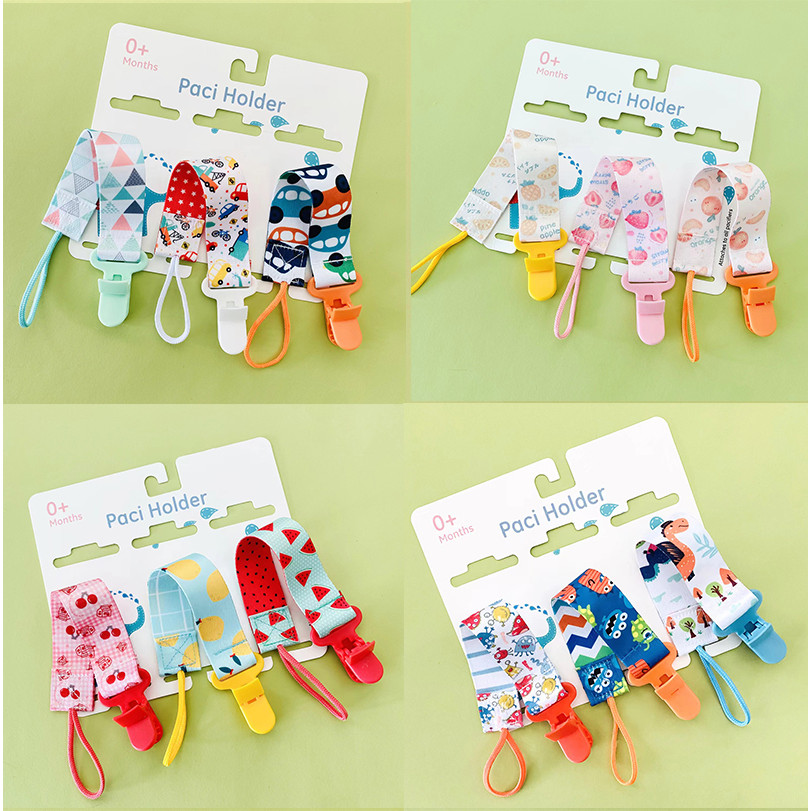 3 Pçs/Set Clipes De Chupeta De Bebê Corrente Manequim Clipe Suporte De Mamilo Para Mamilos Crianças