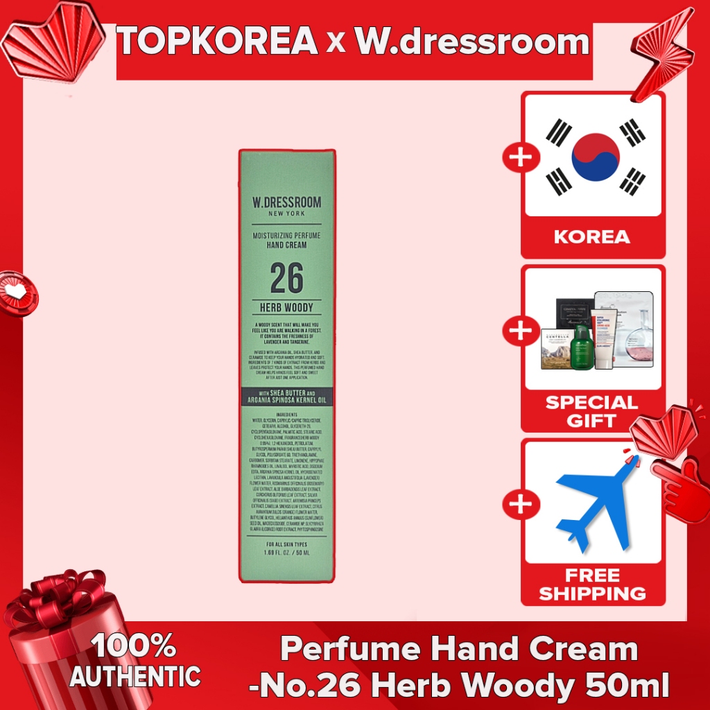 W.dressroom Perfume Creme Para As Mãos-No . 26 Herb Woody 50ml TOPKOREA Envio Da Coreia