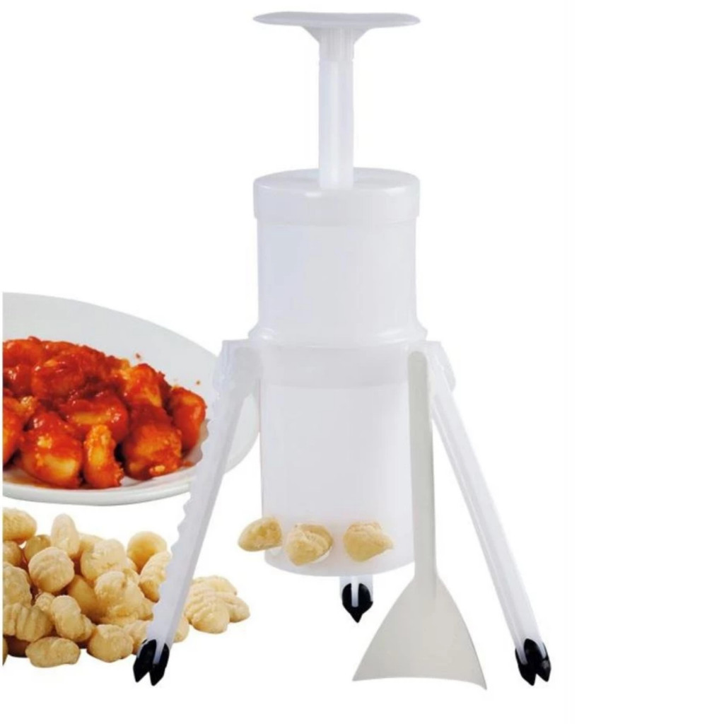 Nhoqueira Manual com Tripê Espatula Auxiliar Maquina p/ Nhoque Brigadeiro Doces Bolinhos Sequilhos