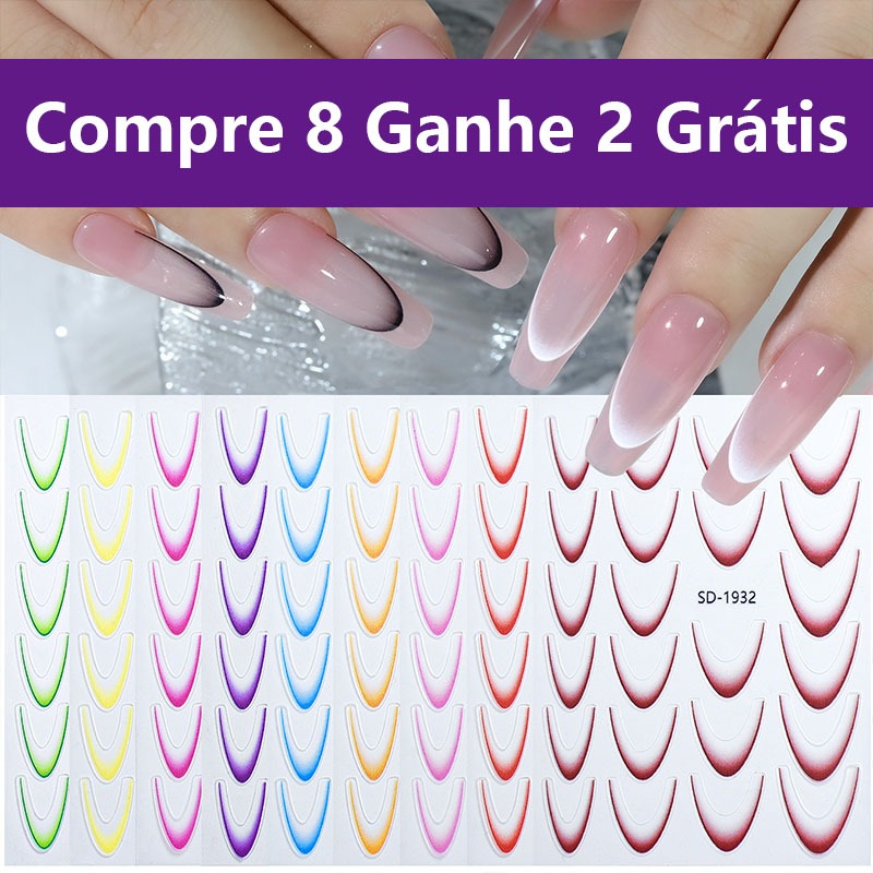 Compre 5 e Ganhe 5 Grátis1Pcs Adesivos De Unhas 3d De Borboleta, Acessórios De Decoração De Unhas Di