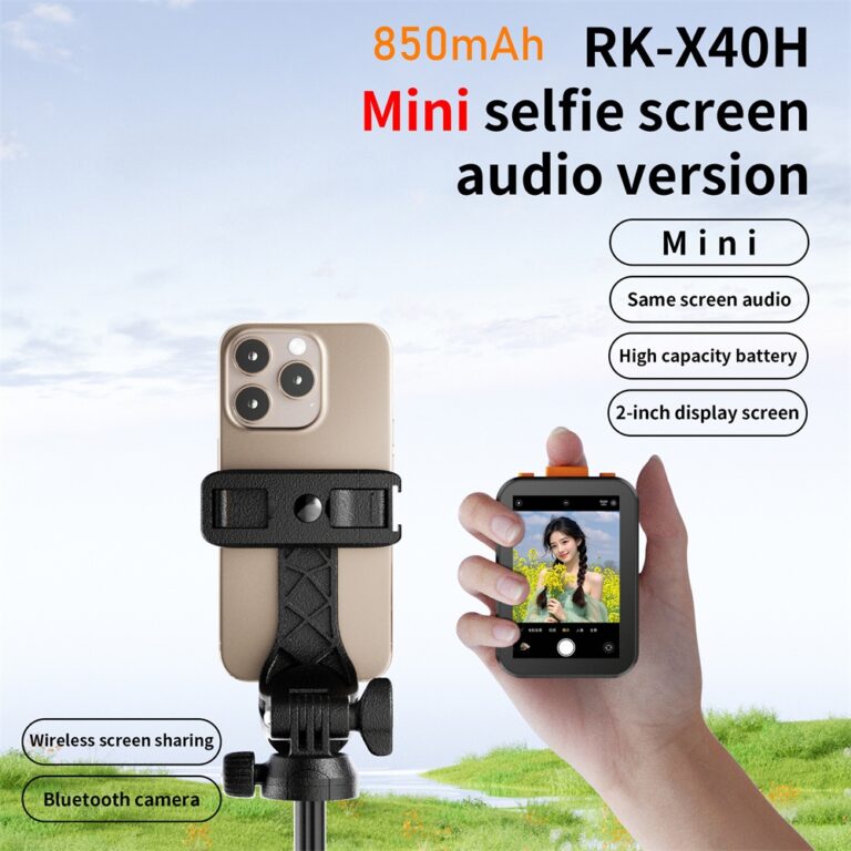 Mini Telefone Vlog Selfie Monitor Tela Com Versão