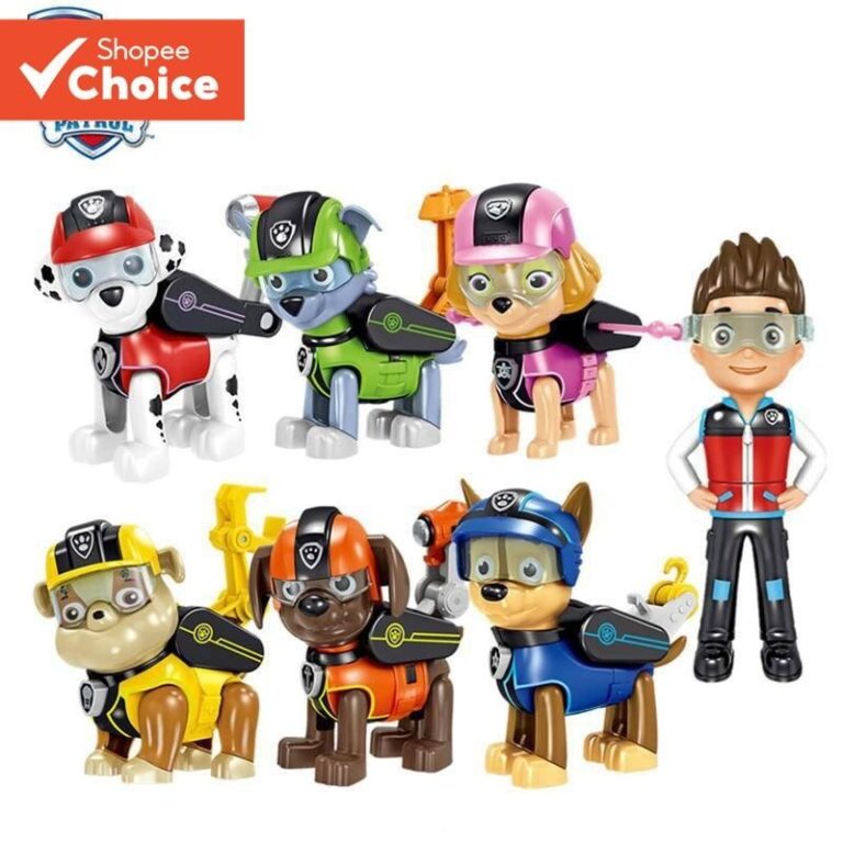 7pcs/8pcs Deformação Patrulha De Patas Ryder Sky