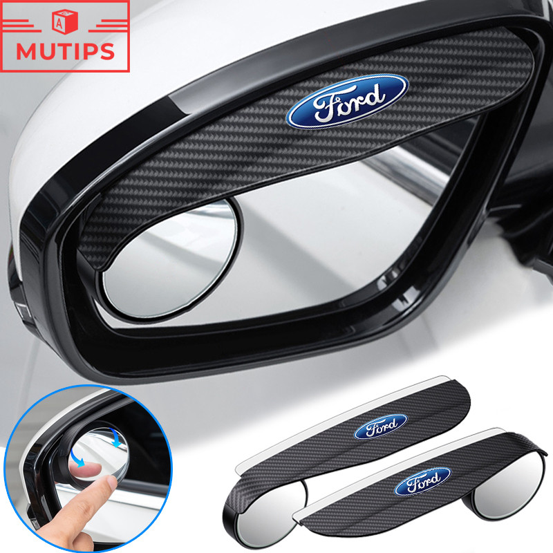 2 Unidades/Conjunto Ford Espelho Retrovisor Do Carro Chuva Sobrancelha Viseira Ponto Cego Capa De Pa